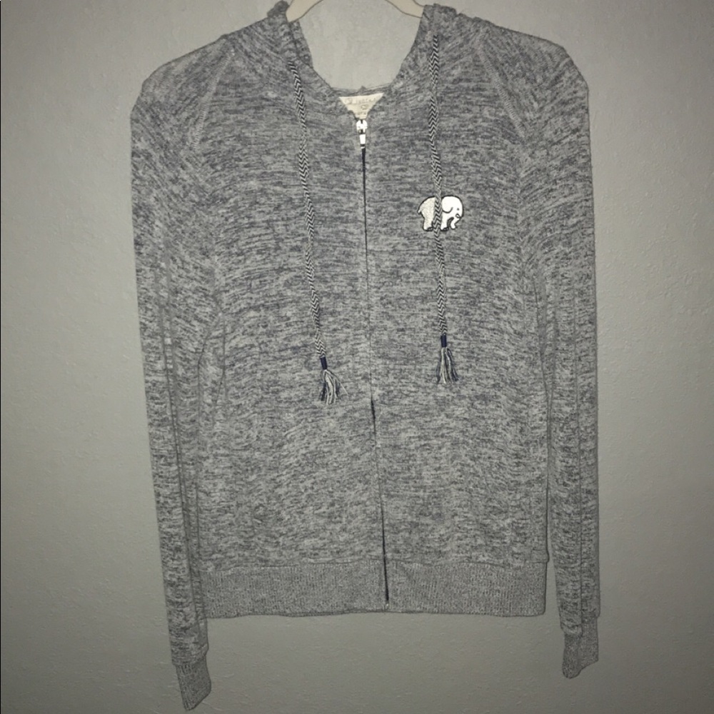 ivory ella zip up jacket